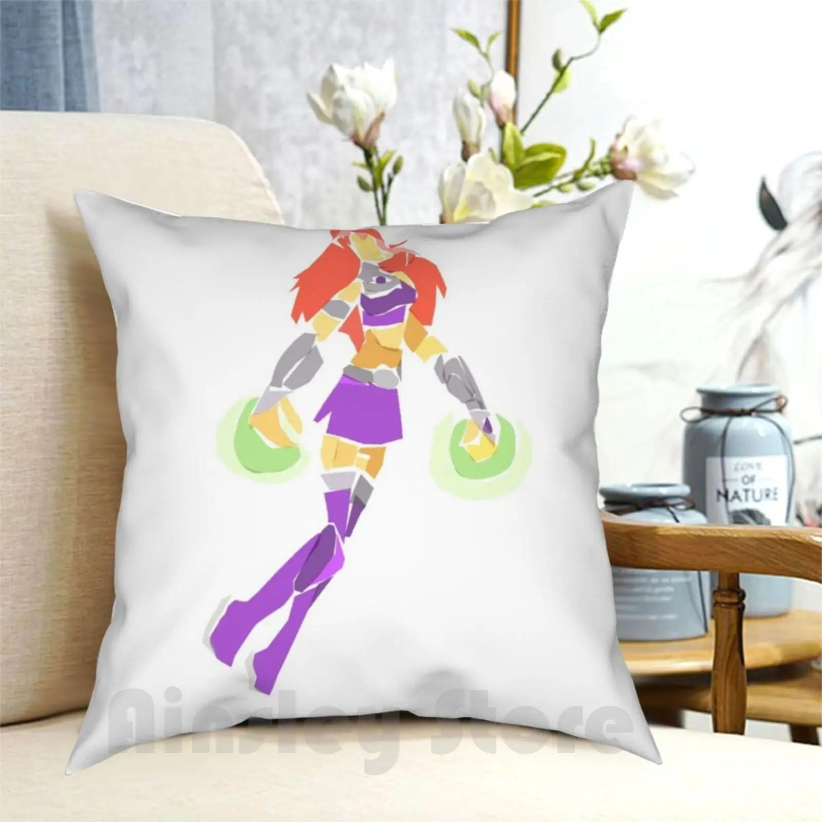 Starfire Pillow Case Printed Home Soft Throw Pillow Star Fire Comics Superhero