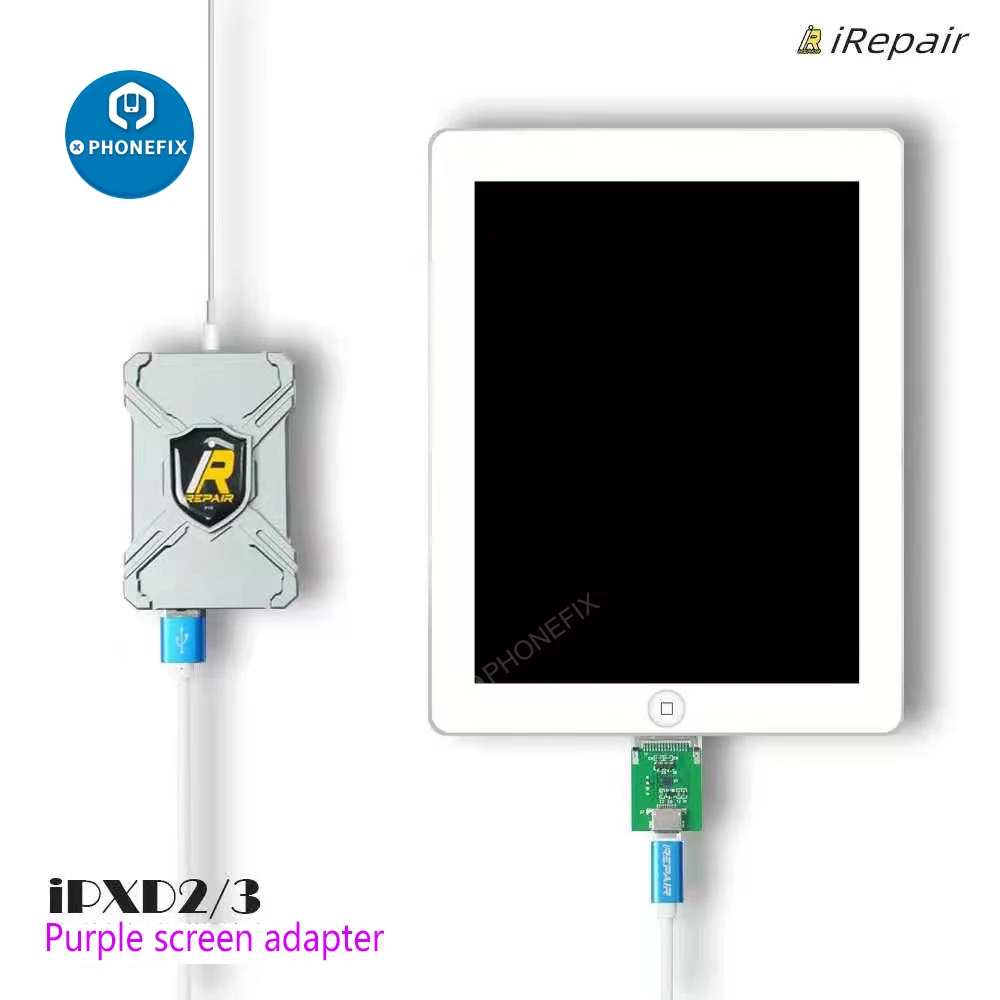 iRepair Box Purple Screen Adapter for ipad 2/3 mini 1/2/3/4 for Magico Diag Tool /iBox Serial Number Read Write No Disassembling