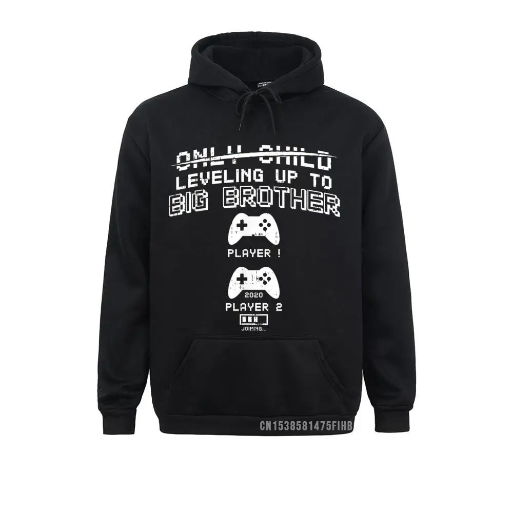 Leveling Up To Big Brother Pregnancy Announcement Gamer Gift Hoodie Men Sweatshirts Normcore Hoodies Print Hoods Labor Day