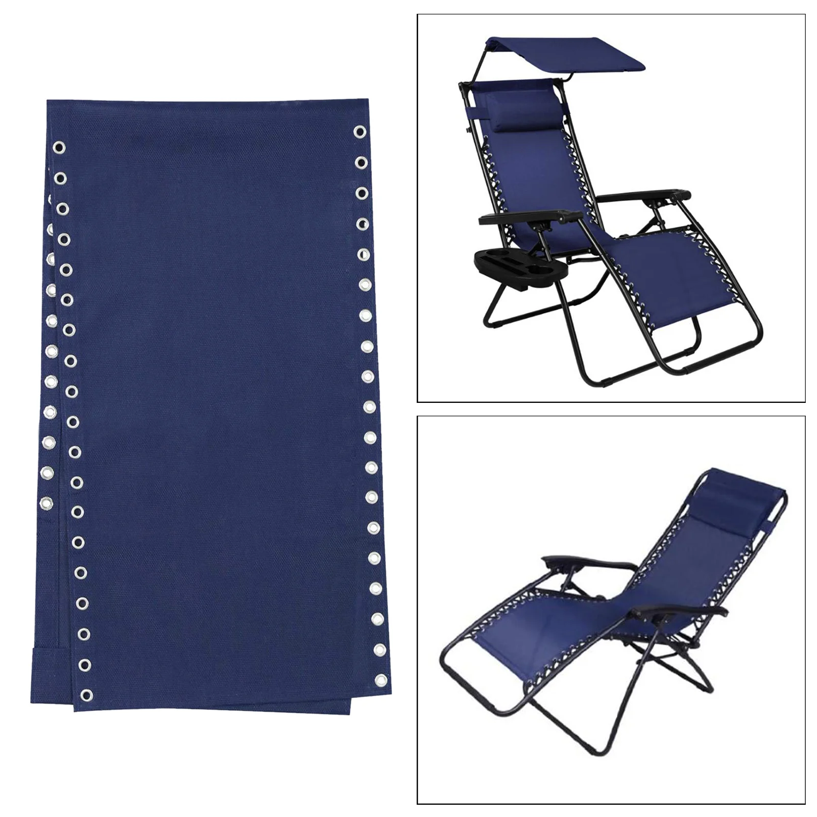 Chair Replacement Fabric, Anti-Gravity Folding Lounge Repair Cloth Part for Outdoor Patio Backyard Beach Pool Lawn Camping