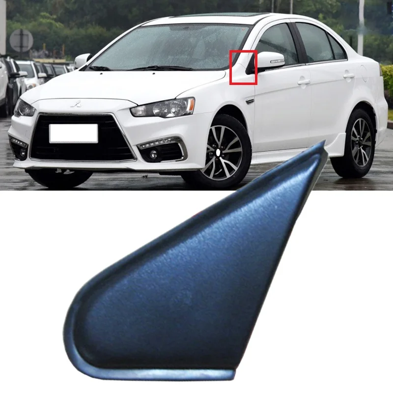 Roavia For Mitsubishi Lancer EX EVO Evolution 08-15 Front Mirror Outer Triangular Cover Pillar Triangle Plate Panel Garnish Trim