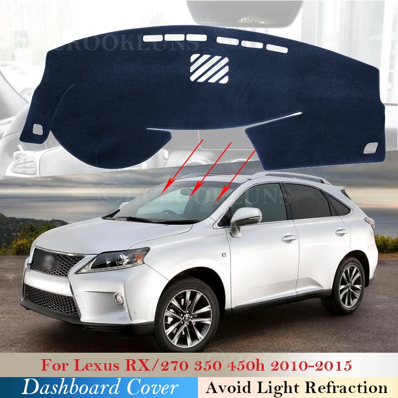 Dashboard Cover Protective Pad for Lexus RX 2010~2015 AL10 Car Accessories Dash Board Sunshade Carpet RX270 RX350 RX450h 350