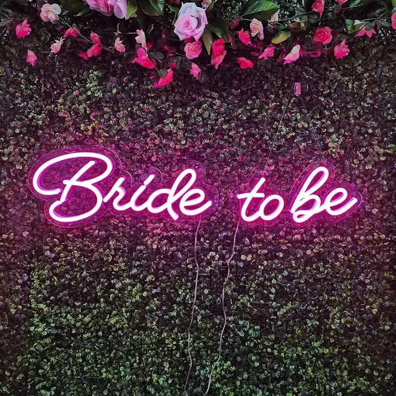 

Ins LED Neon Signs Bride to be Outdoor Wedding Party Marriage Outdoor decoration