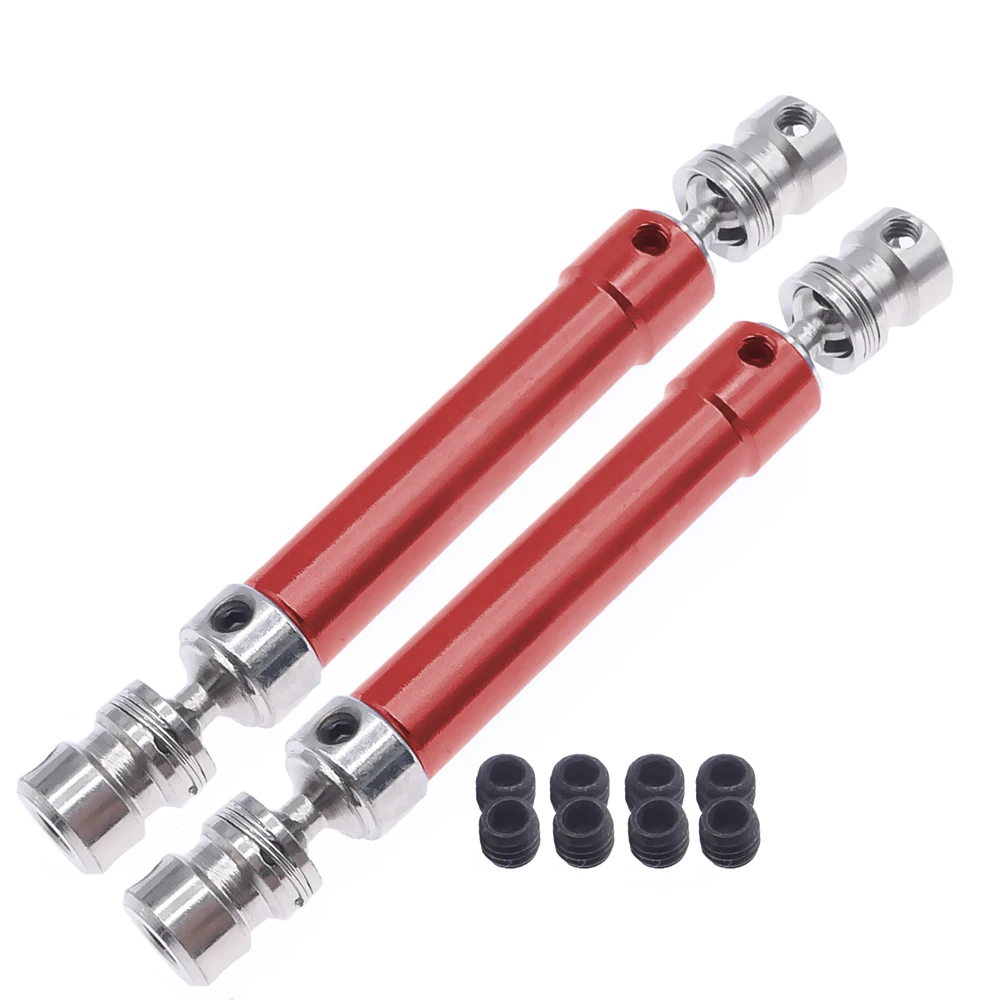 RCAWD 2pcs alloy + #45 steel center CVD drive shaft set hex core for 1-10 RGT 86100 86110 FTX5579 Outback Fury crawler parts