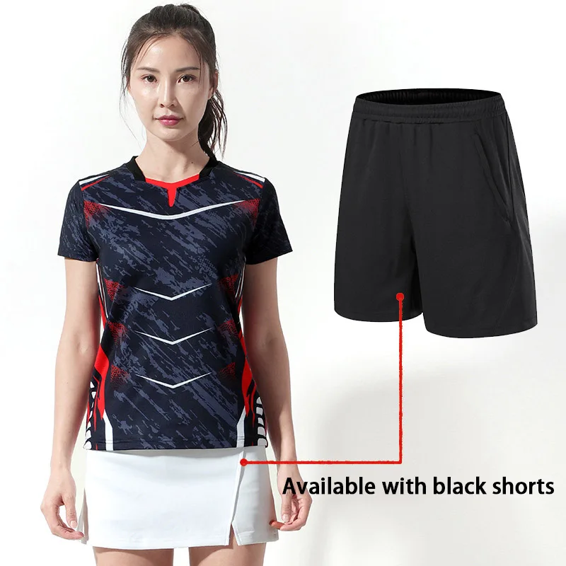 Tute da allenamento da Badminton maglie e pantaloncini da Badminton camicia da uomo e da donna con volano gonna da Tennis abbigliamento sportivo tuta manica corta