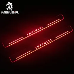 12V Customized LED Door Sill Lights For Infiniti QX80 2013 -2016 2017 2018  Pedal Board Pathway Welcome Car Scuff Plate Light