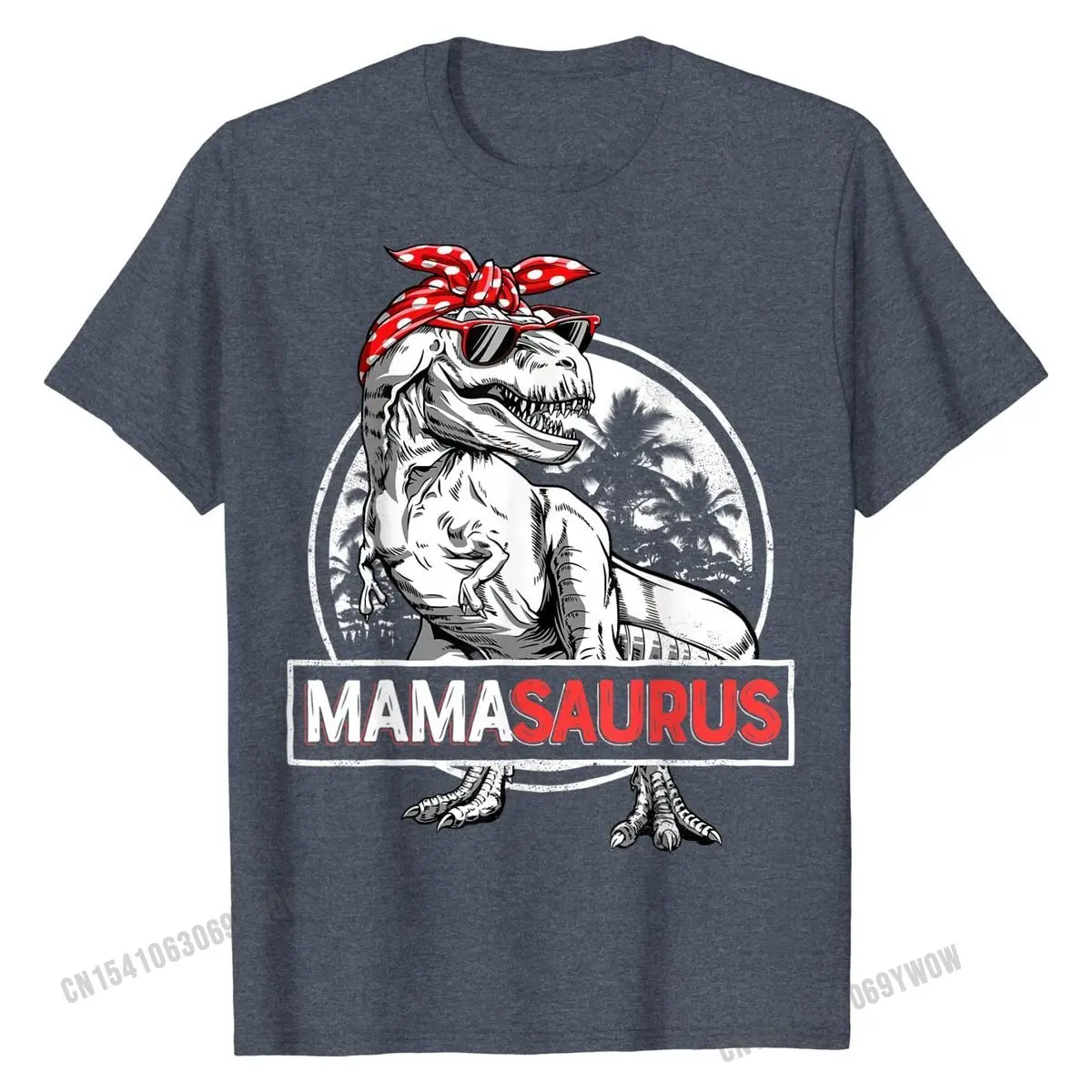 Mamasaurus T rex Dinosaur Funny Mama Saurus Family Matching T-Shirt T Shirts Tops Shirt Oversized Cotton Design Customized Men