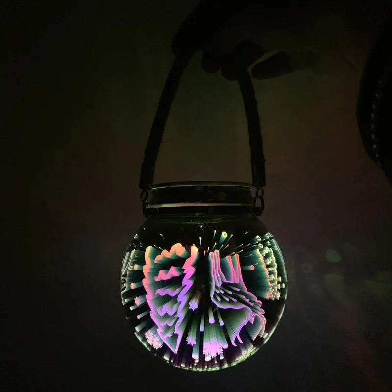 Waterproof Solar Lamp LED Solar Powered Lantern Hanging Outdoor Solar Garden Portable Light Landscape Yard