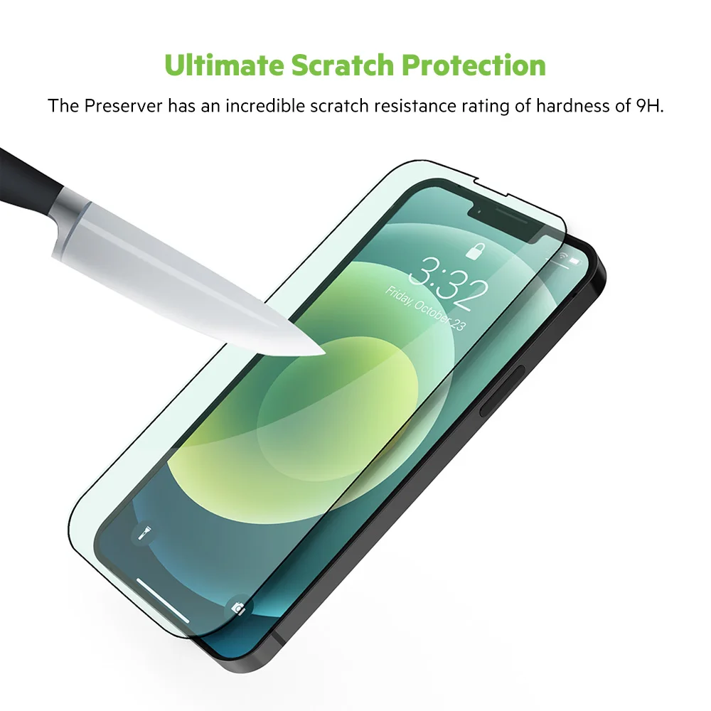 JCPAL Preserver Anti Blue Light Screen Protector Anti Blue-Ray for iPhone 14 Plus iPhone 13 Pro Max mini with Retail Packaging