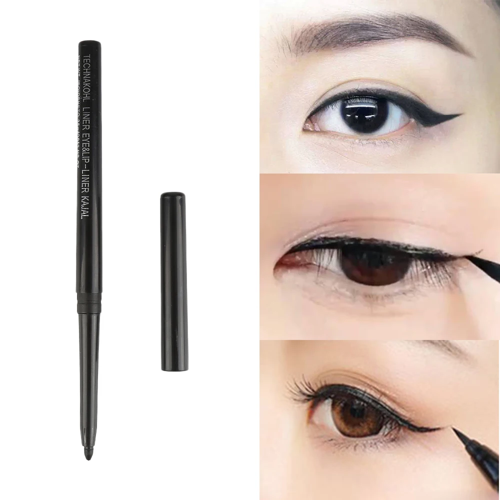 1PCS Black Waterproof Rotation Eyeliner Eyeshadow Pencil Set Natural Fashion Long-Lasting Makeup Pen New for All People TSLM1