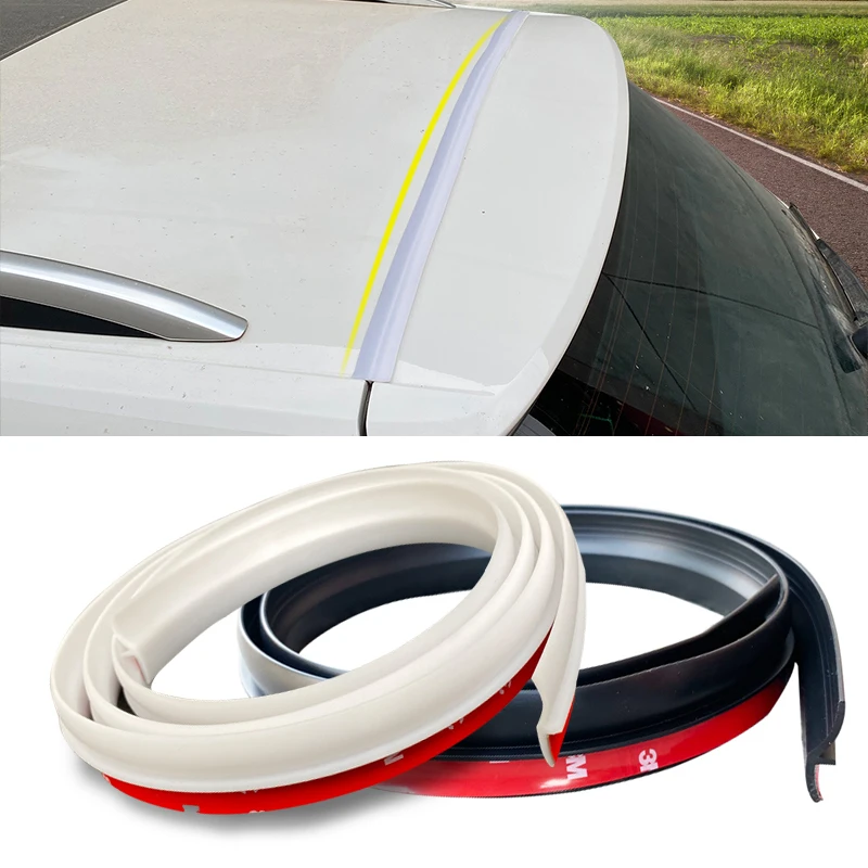 Car Styling Universal DIY 1.6m Car Door Trunk Edge Seal Strips Rubber Weatherstrip Sealing Sticker Auto Trunk Trim Accessories