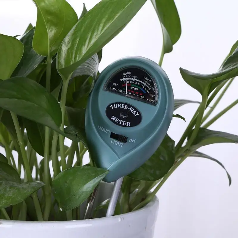 Probador Digital 3 en 1 de humedad del suelo, medidor de PH solar para plantas, flores, medición de acidez y humedad, herramientas para plantas de jardín
