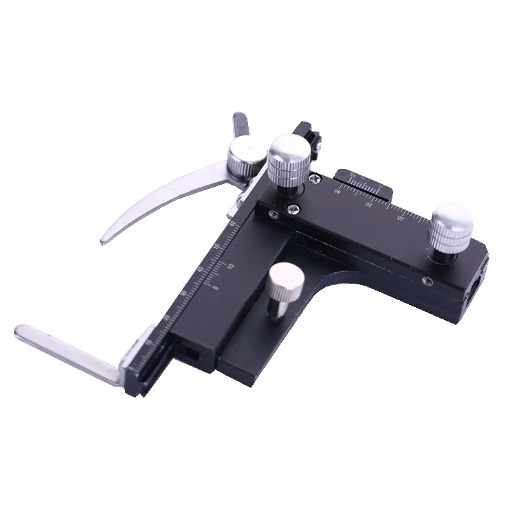 XSP Biological Microscope Accessories Metal Attachable Mechanical Stage X-Y Movable Stage with Scale Ruler