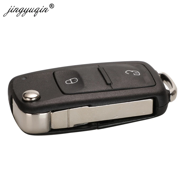 jingyuqin 2BTN Flip Remote 7E0 837 202 AD Car key 434MHz ID48 for VOLKSWAGEN VW Amarok Transporter MULTIVAN CARAVELLE 2016-2019