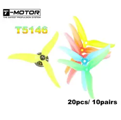 20pcs/10Pairs T-Motor T5146 5146 3-blade Elica CW CCW Per RC Drone FPV da corsa Motore Brushless