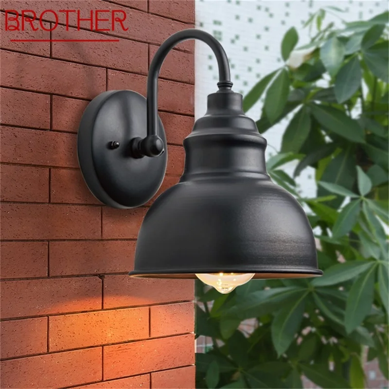 

BROTHER Outdoor Wall Light Fixture Classical LED Sconces Lamp Waterproof IP65 For Home Porch Villa