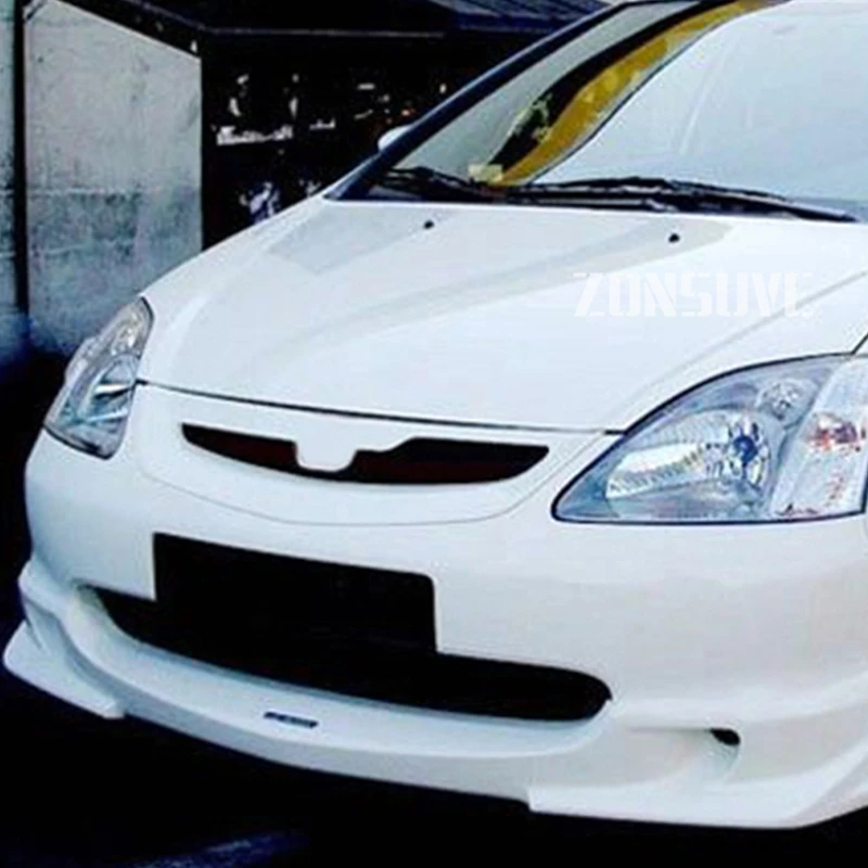 For Honda EP3 7th Civic SI 2002 2003 2004 2005 Year Refitt Front Center Racing Grille Cover Accessorie Body Kit