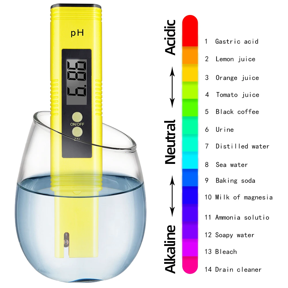 LCD Digital PH Meter Pen of Tester accuracy 0.01 Aquarium Pool Water Wine Urine  automatic calibration  20%