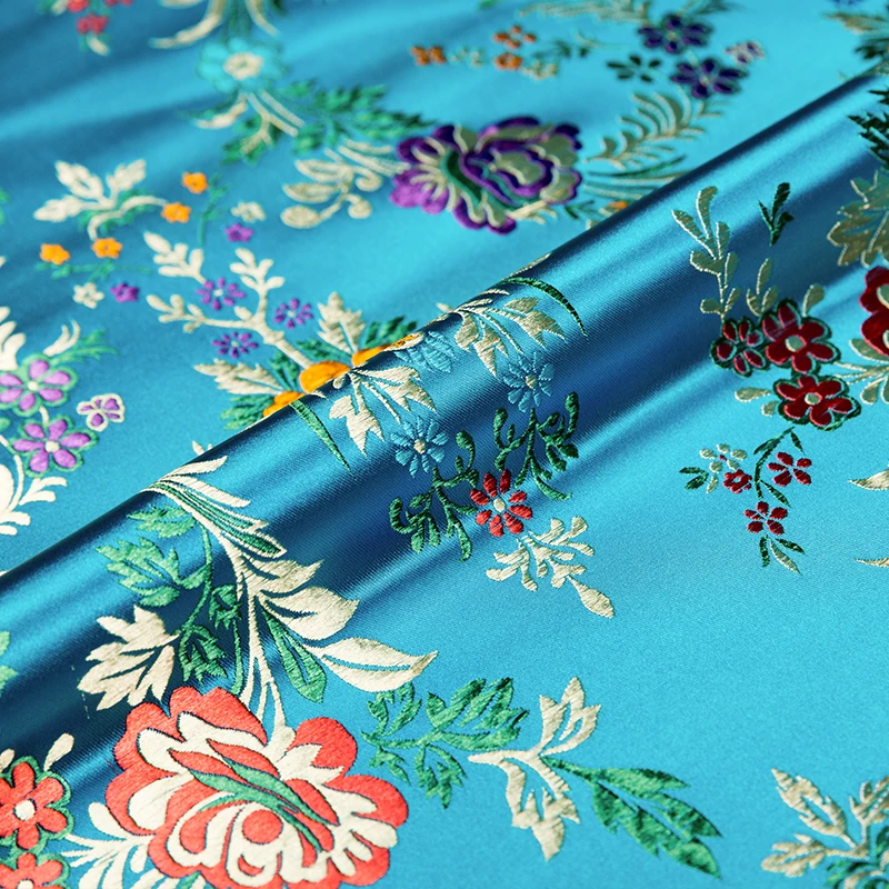 Brocade jacquard fabrics pattern sewing design DIY for cheongsam and kimono fabric for dress