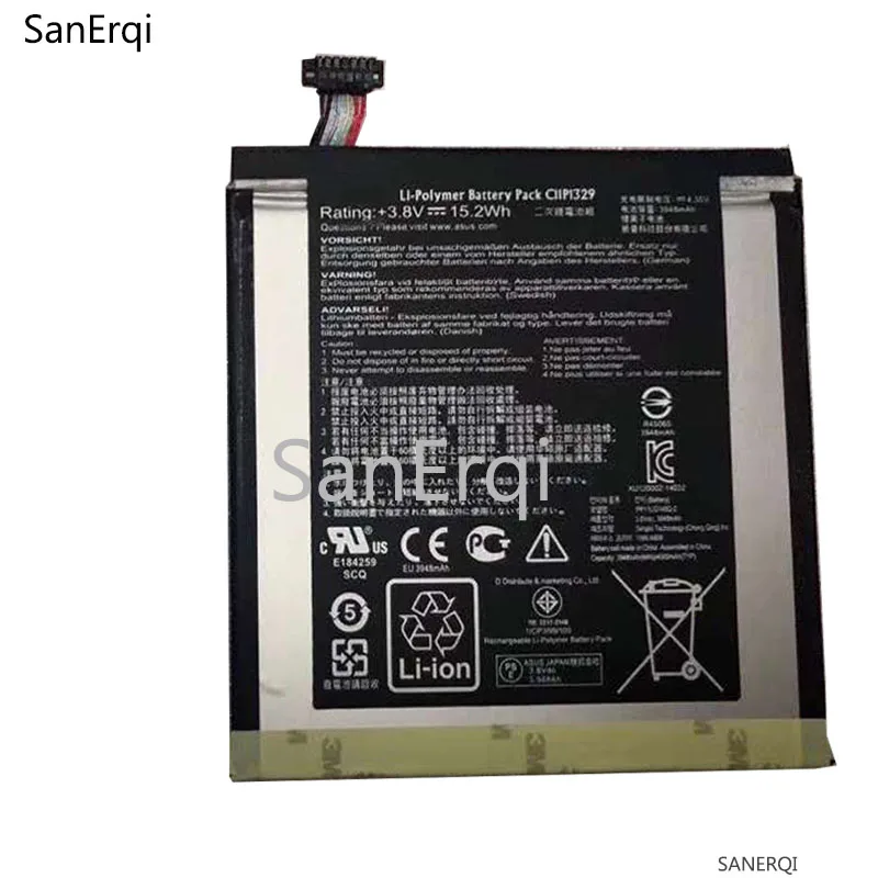 

For ASUS C11P1329 Battery For ASUS MeMo Pad 8 ME181C ME181CX 3948mAh Li-ion Battery SanErqi