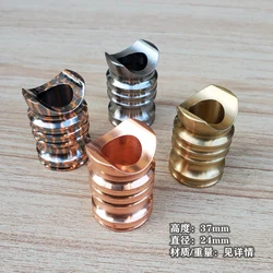 EDC Titanium Alloy Copper Brass Pen holder Cigarette Cigar Holder Outdoor High-grade Decorations Camping  EDC Tools 1 Piece