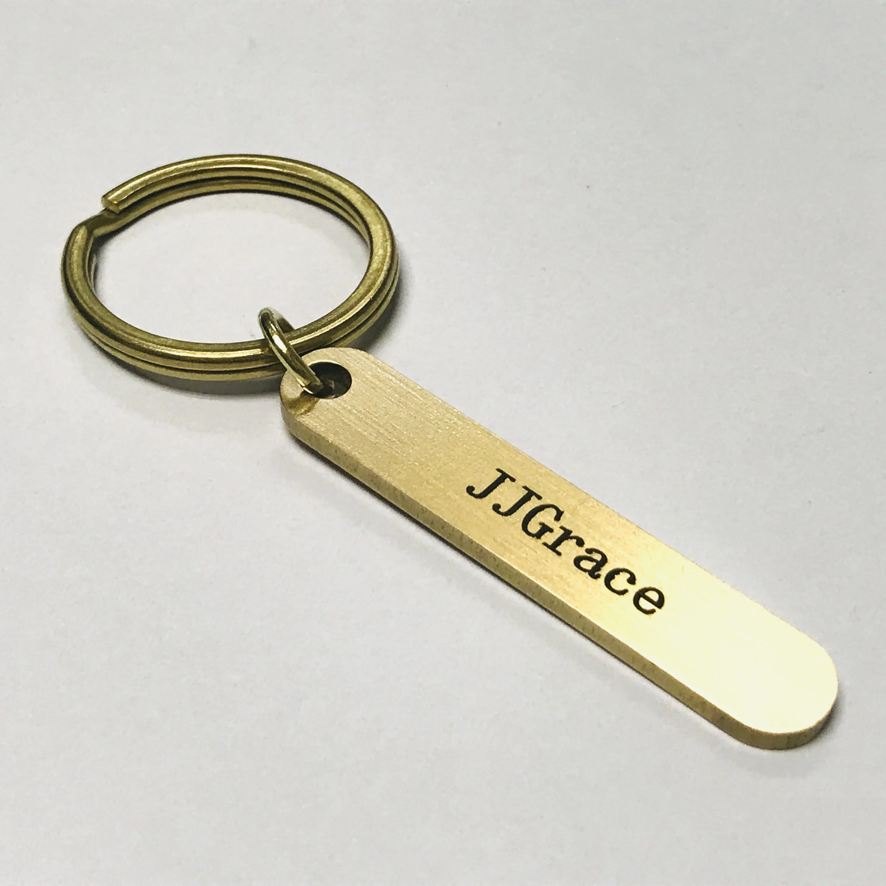 JJGrace personality fashion high quality metal tag key chain