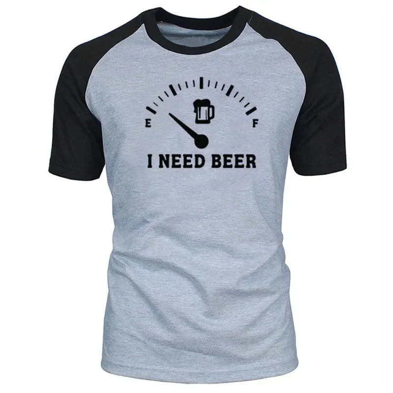 Fuel Gauge I Need Beer Shirt Full T Shirt Men 2020 Summer Fashion Round Neck Best Selling Male Cotton Tops Tee