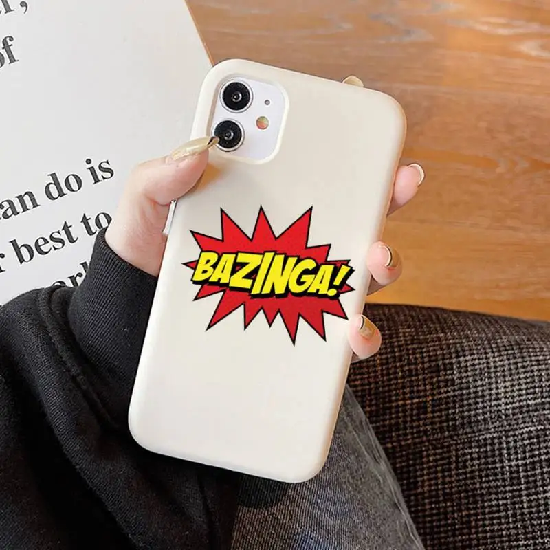 The Big Bang Theory Phone Case Solid Color Soft Cover for iphone 13 11 Pro Max X XS Max XR 7 8 6 6S Plus Fundas