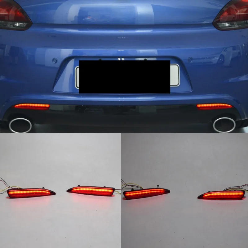 

Led rear bumper lights for Volkswagen VW Scirocco R GTS Rline 2011 2012 2013 2014 2015 Braking Driving Turning lamp reflector