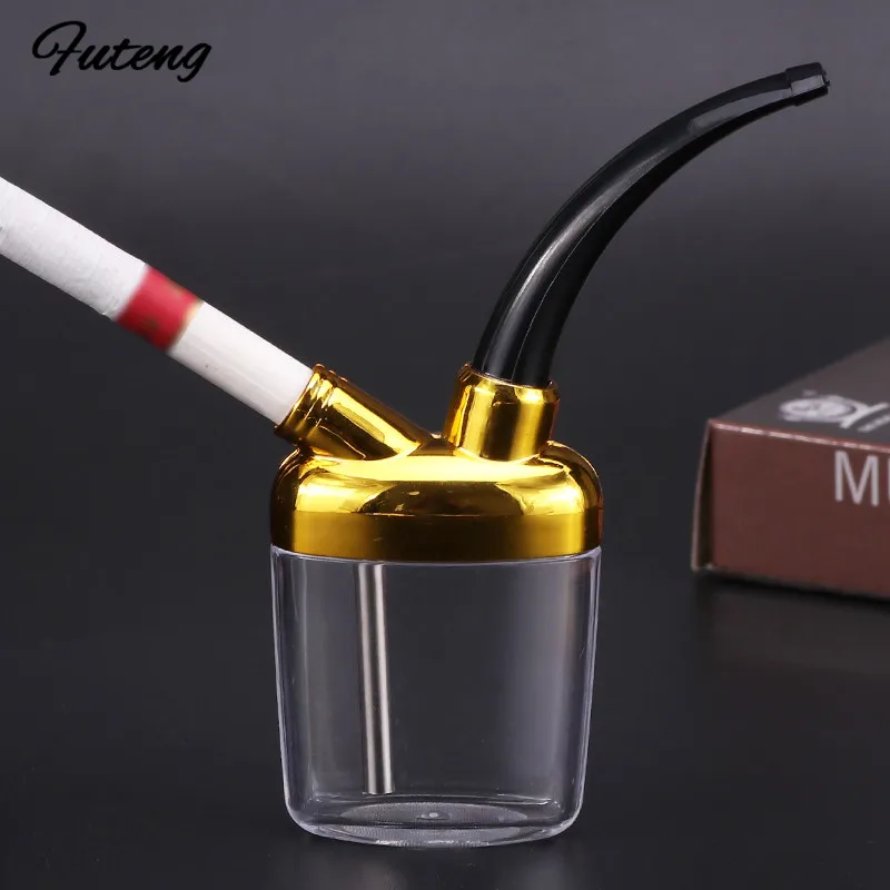 Promotional  Water Pipe Hookah Curved Pipe Filter Cigarette Holder Accessories For Men