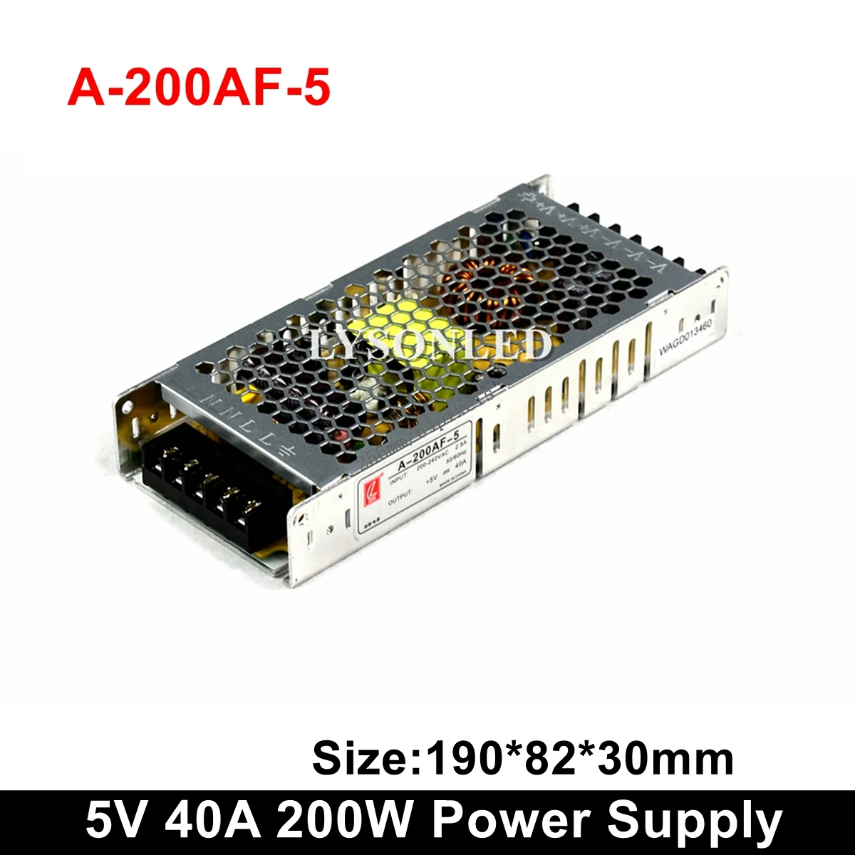 Chuanglian A-200AF-5 Slim 5V40A 200W Power Supply For Advertising LED Video Wall