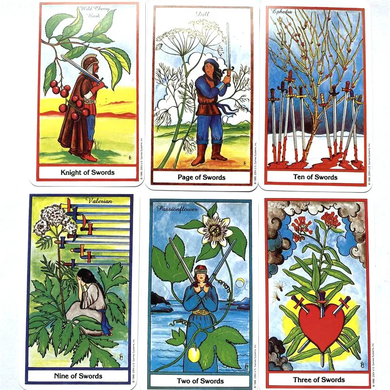 NEW The Herbal Tarot Cards DeckTable Card Board Game Magical Fate Divination Card for personal use playing cards