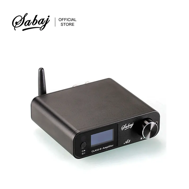 Sabaj A3 80Wx2 Digital Bluetooth Amplifier Portable Audio Hi-fi Hifi Amp Class D USB/Optical/Aux Analog Input BT4.2