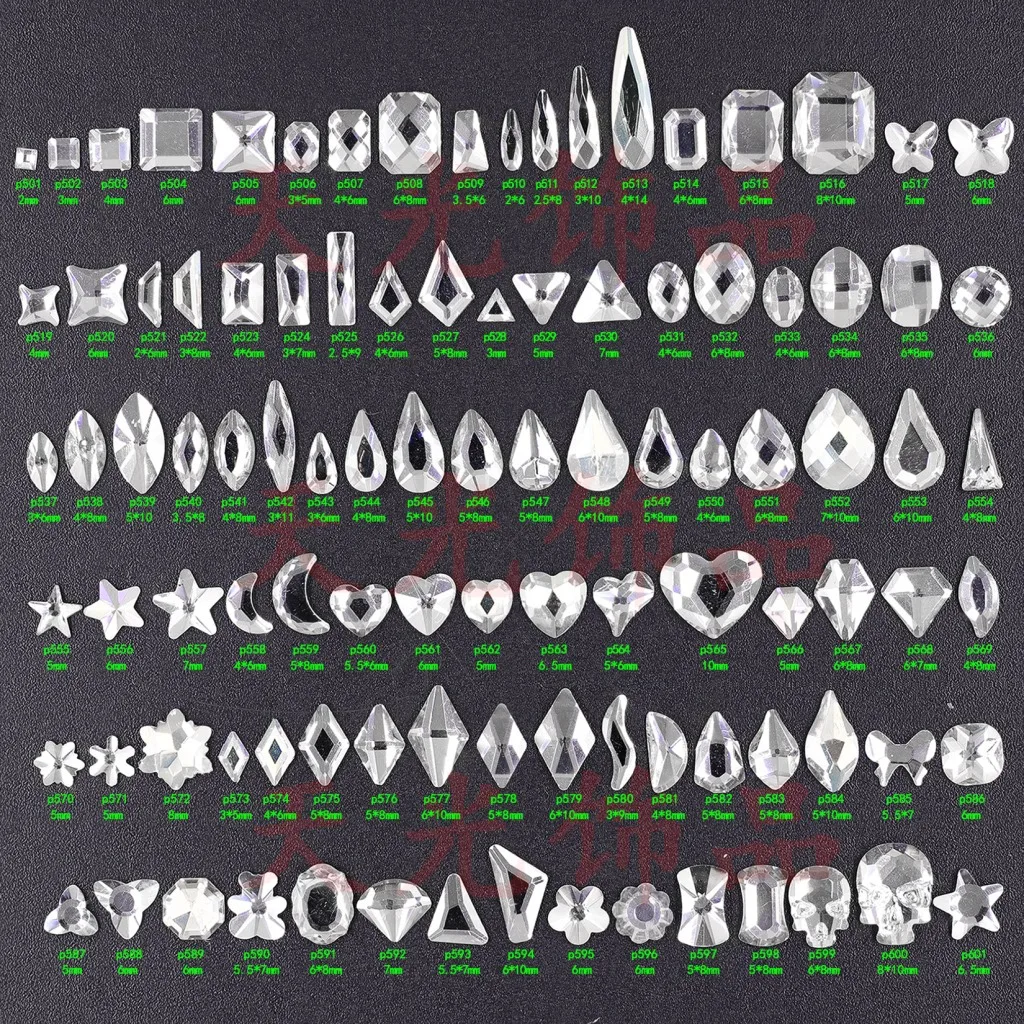 20 sztuk/partia szklane cyrkonie do paznokci gruszka 40 styl kolorowe kamienie Nail Art Charm kryształ Rhinestone 3D biżuteria do paznokci