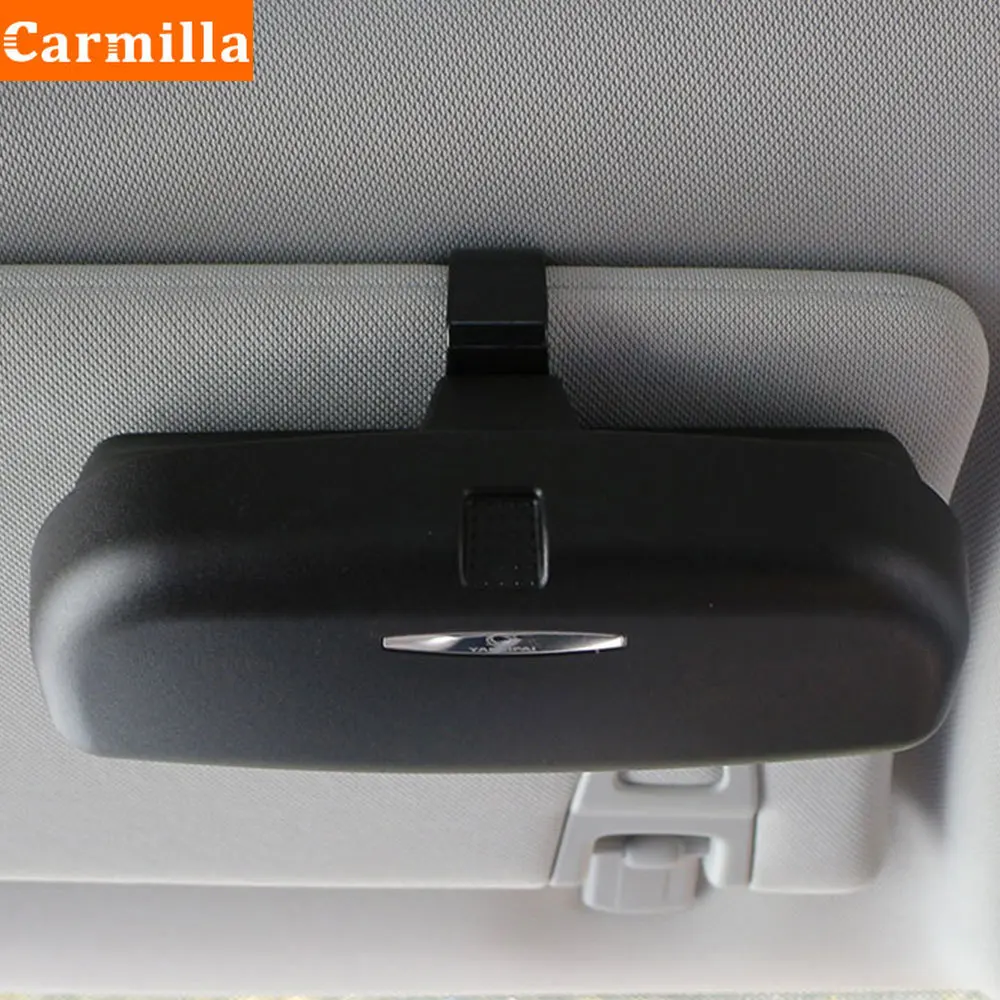 Carmilla Glasses Holder Case for Fiat Albea Grande Punto Ducato 244 250 Doblo Scudo Freemont Bravo 500 500L Car Sunglasses Box