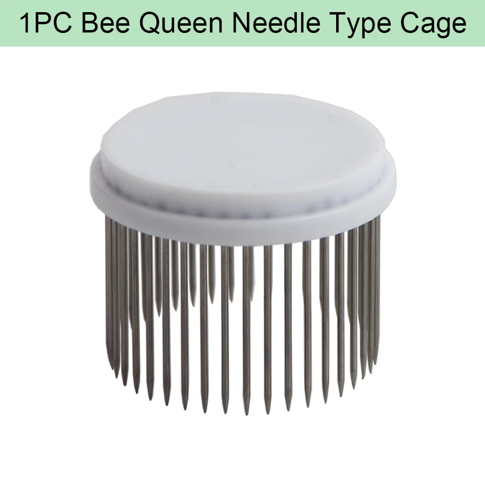 Beekeeping Bee Queen Catcher Plastic Clip Steel Needle Type Hexagon Cage Protective Cover King Marker Rearing Apiculture Tools