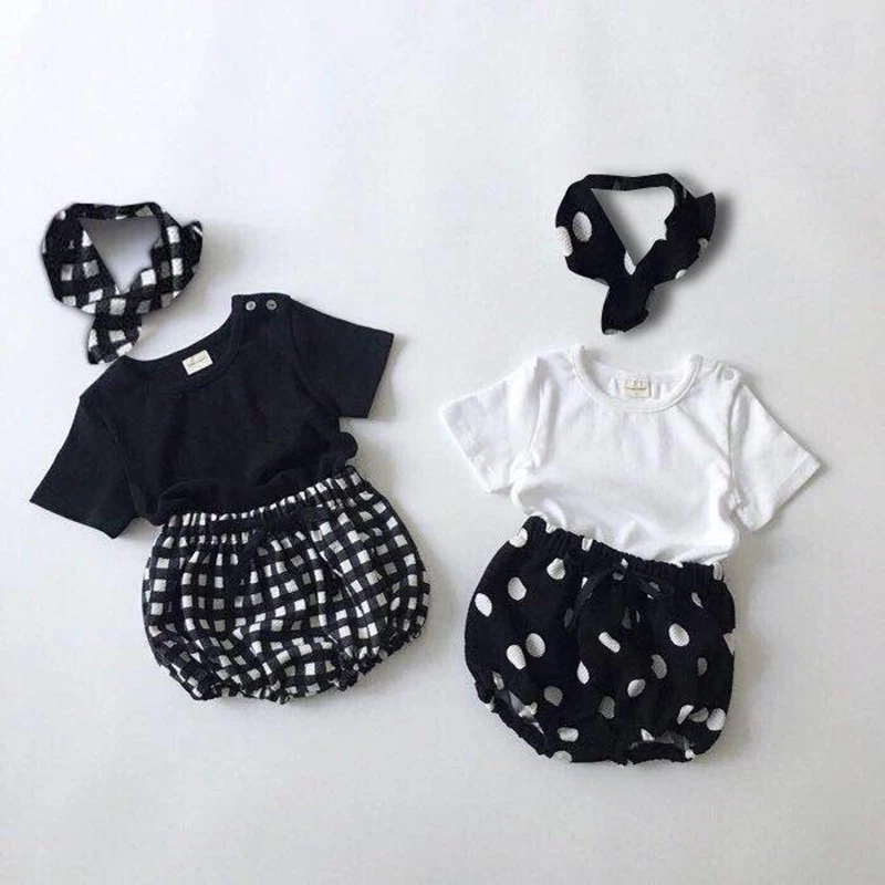 Children Clothing Sets 2024 Summer Baby Clothing Set Korean Style Toddler Boys Clothes T shirts + PP shorts Infant Girls Clothes