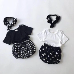 Conjuntos de ropa para niños 2020, conjunto de ropa de verano para bebés, ropa para niños pequeños de estilo coreano, camisetas + pantalones cortos de PP, ropa para niñas pequeñas