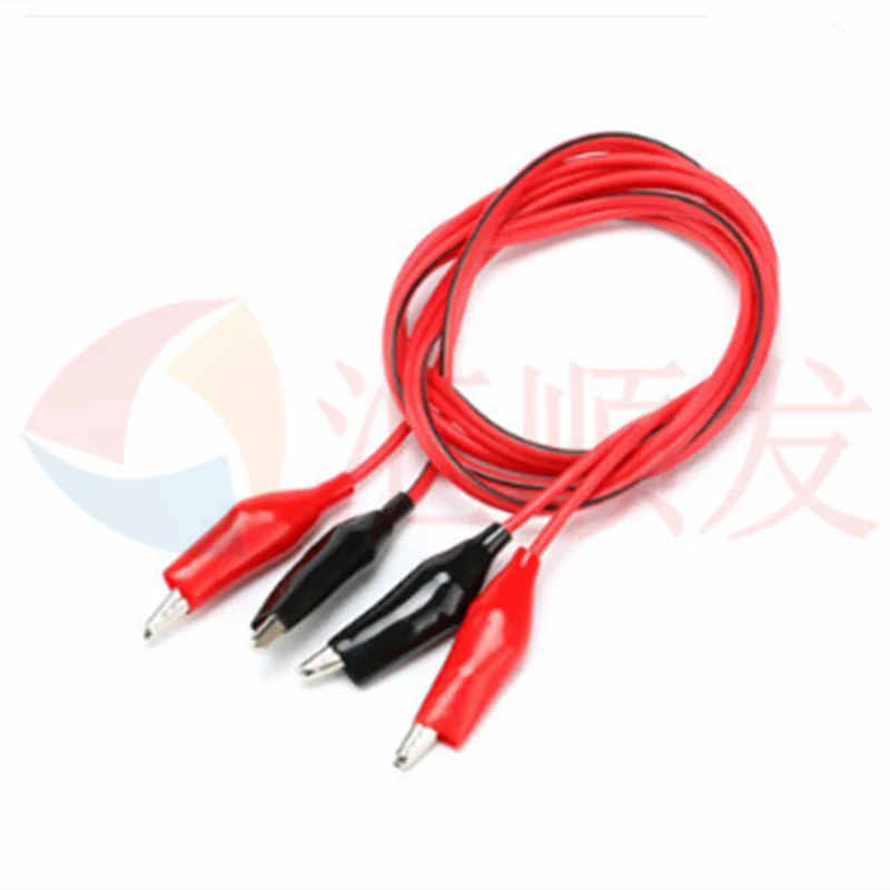 ワニ口クリップ,ダブルヘッド,コード,ナイロンコード,2線式,4ピン