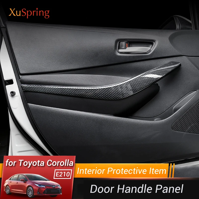 

Car Door Handle Handrail Garnish Decoration Refit Trim Strips Car-styling for Toyota Corolla 2019 2020 2021 2022 E210 12th