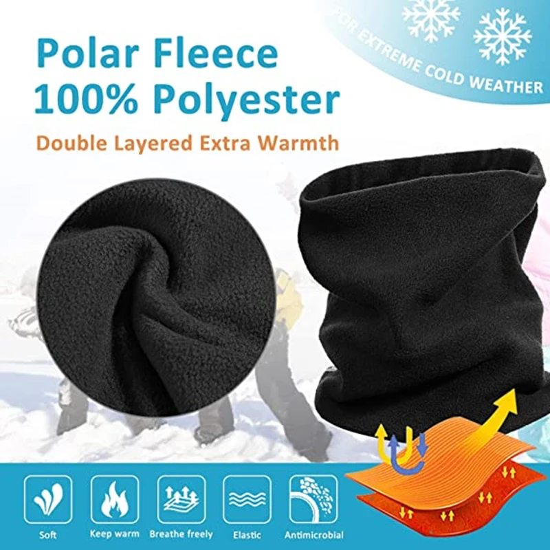 Outdoor Sport Scarf Polar Fleece Mask Winter Camping Running Cycling Head Neck Warmer Equipment Hunting Hiking Scarves Bandana