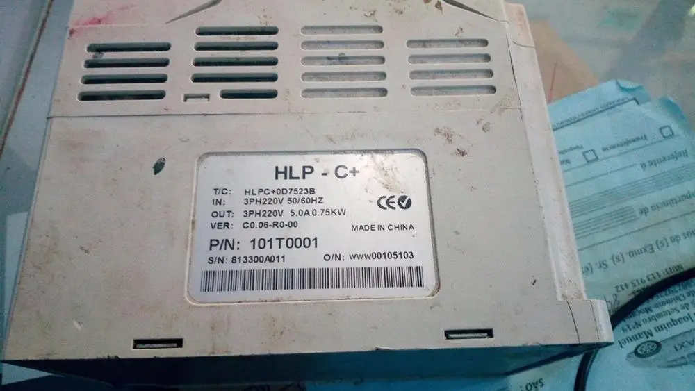 HLP-C100 HLPC1000D7521P inverter replace HLPC 0D7523B 0.75KW