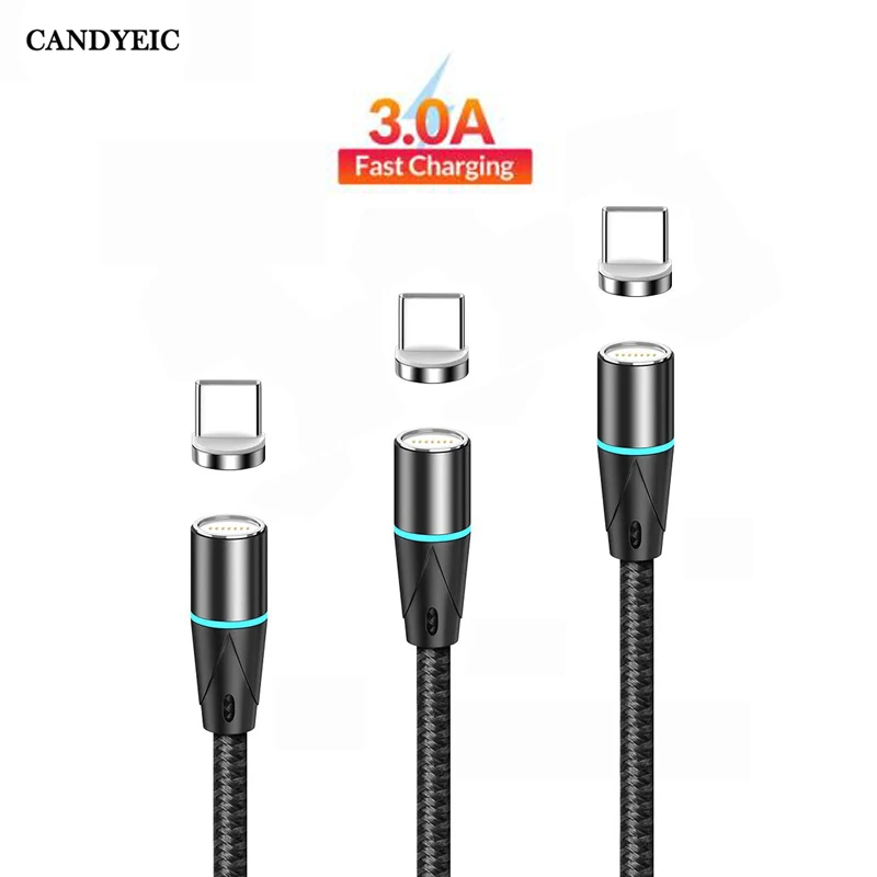 Type C Magnetic Cable for Samsung Galaxy A55 C55 Sony Xperia 5 V Google Pixel 8 Oppo A3 Huawei nova Flip Cubot X90 Charging