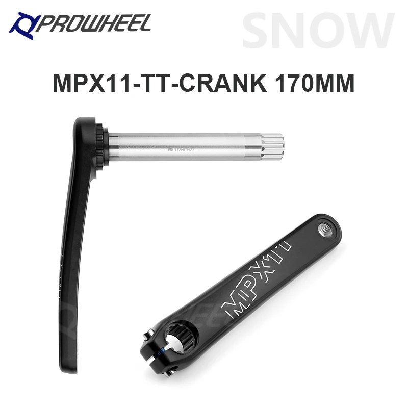 PROWHEEL Snow Bike Crankset Snow Bike Fatbike Crankset 176/192 mm Bottom Bracket Compatible for SRAM