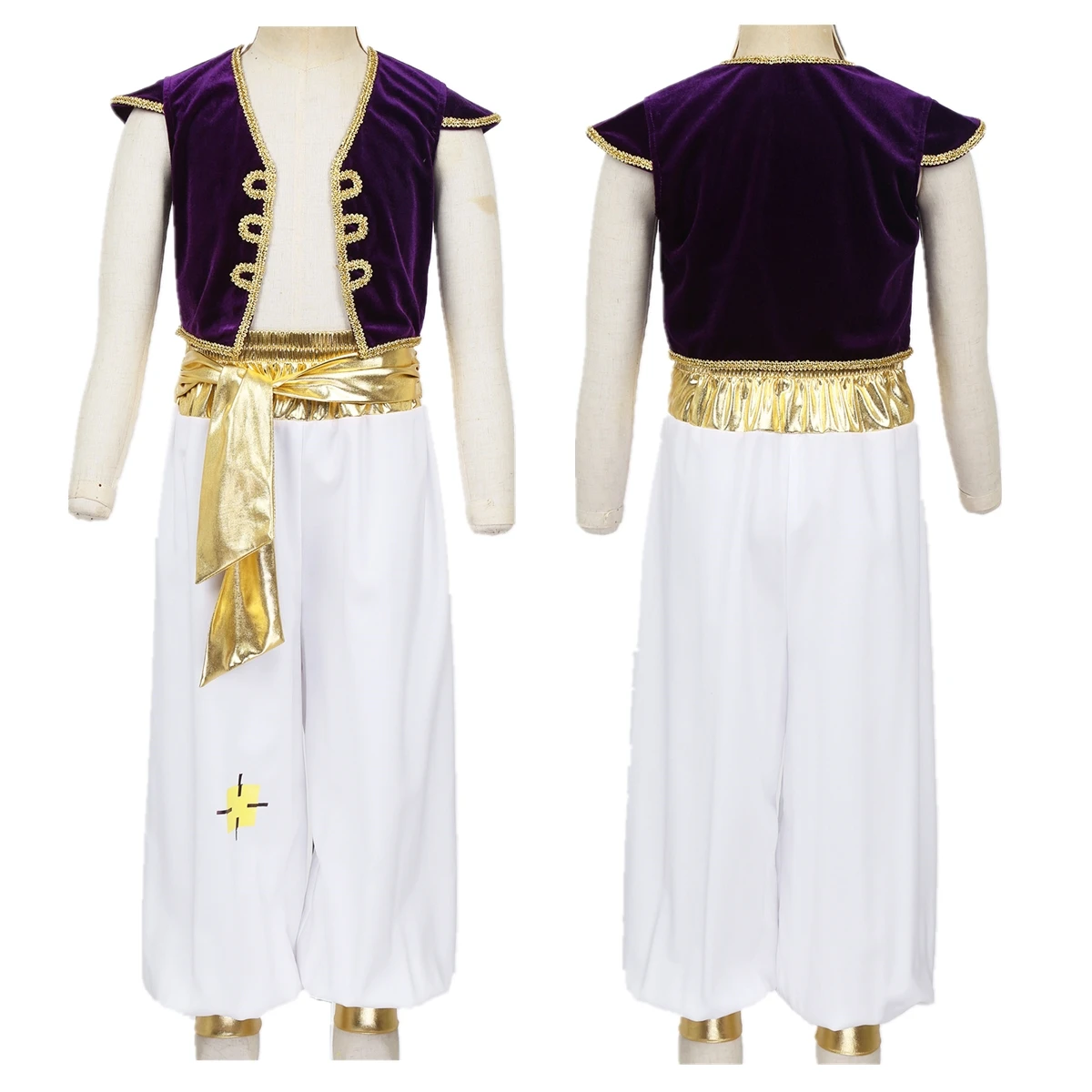 Arabian Prince Costum Kids Adult Persian Arabian Halloween Role Play Vest Waistcoat Harem Pant Suit Theme Party Dress Up Clothes