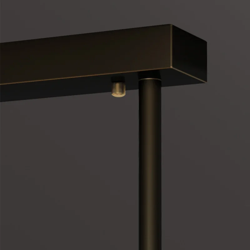 Lampadario moderno in cristallo da 100 cm Sala da pranzo Design rettangolare Sala da pranzo Isola Apparecchio di illuminazione Lampada a sospensione a LED in ottone di lusso