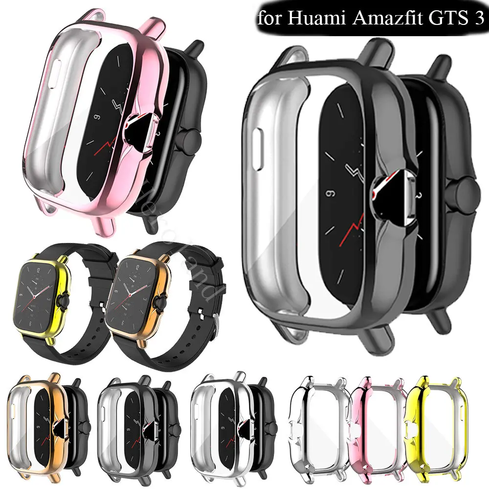 Full Protective Case Cover For Huami Amazfit GTS 3 2 2e SmartWatch Screen Protective TPU Replacement Accessories Frame Shell New