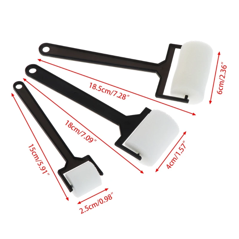 3Pcsสีขาวฟองน้ำแปรงเด็กGraffiti Rollerแสตมป์เด็กภาพวาดของเล่น