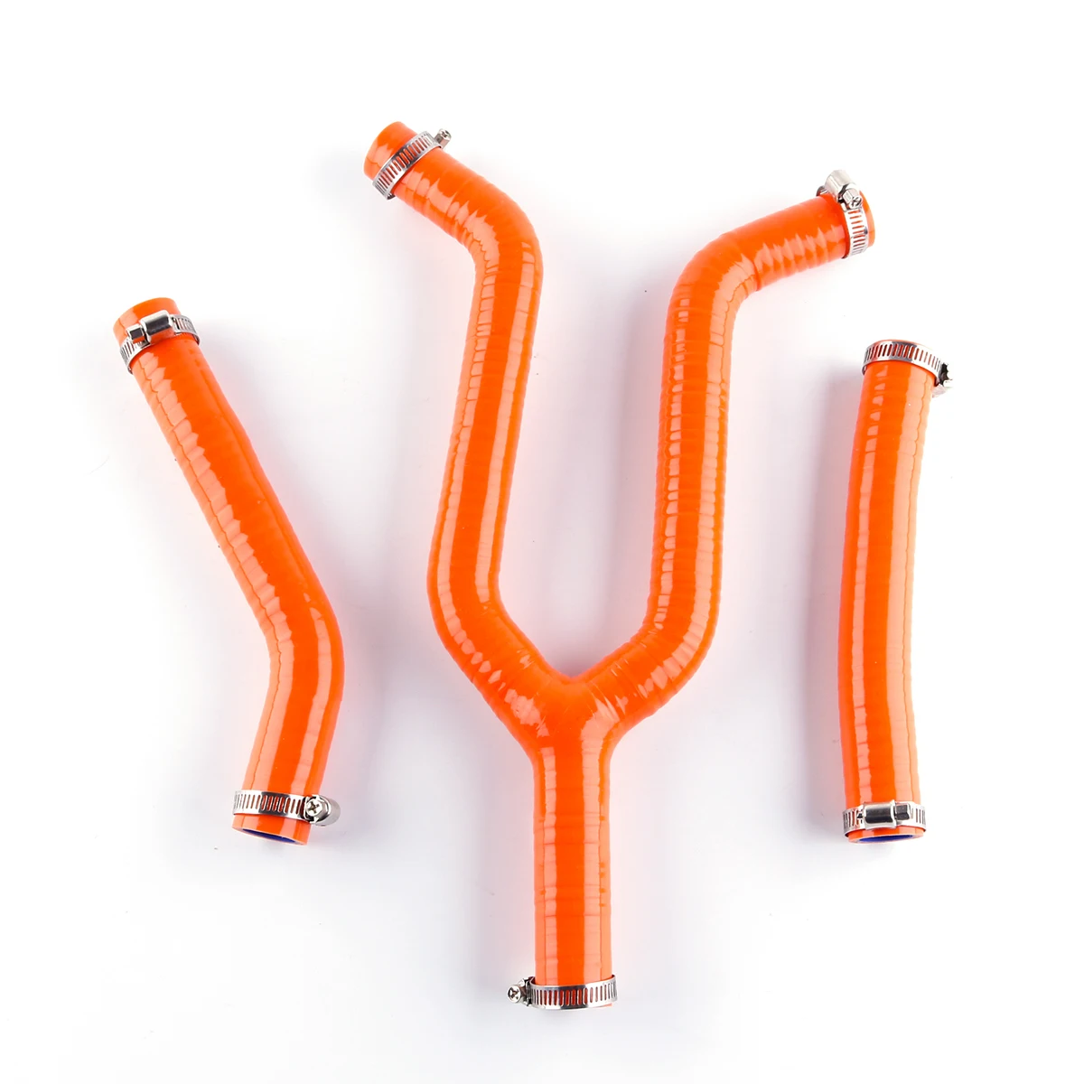 FOR 1998-2002 KTM 200 EXC 125 1999 2000 2001 Radiator Hoses With Clamps Silicone Tubes Pipes 3Pcs 10 Colors