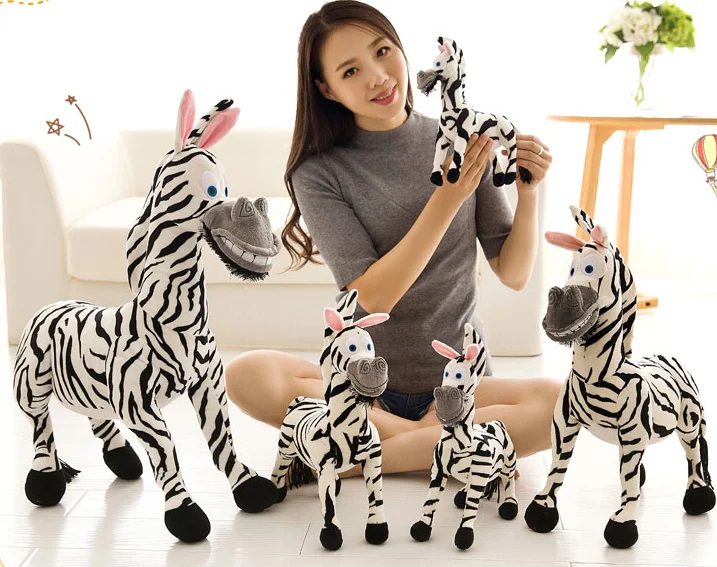 

lovely zebra plush toy simulation zebra soft doll kids toy throw pillow birthday gift b1832